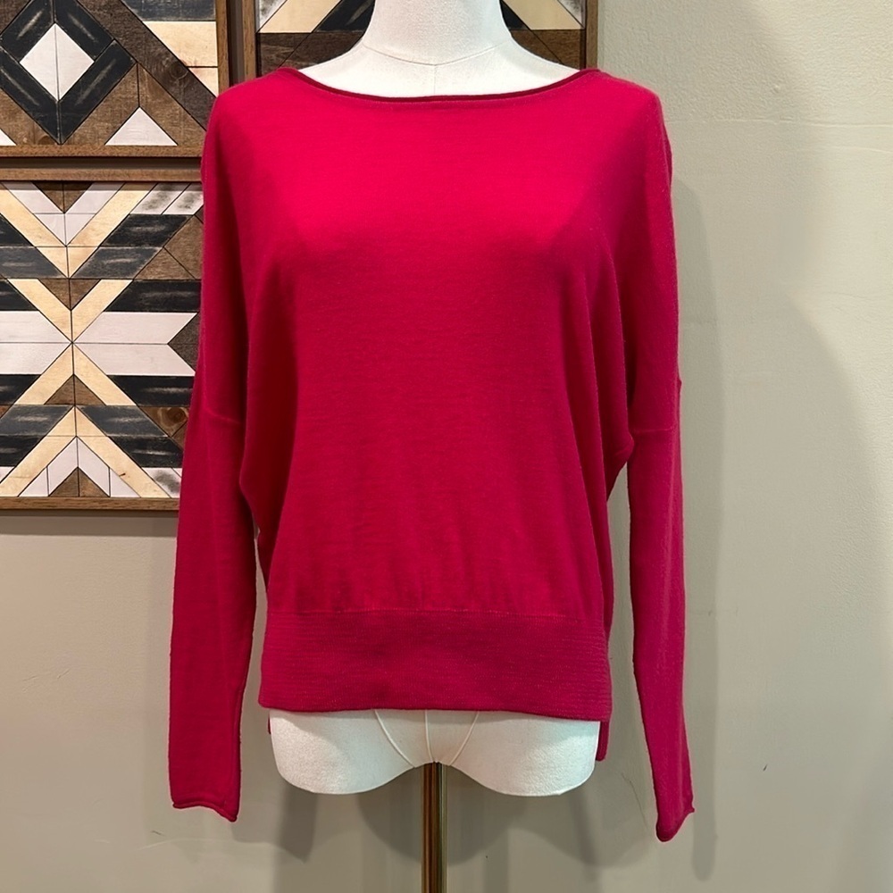 Rambler’s Way 100% Rambouillet Wool Boat Neck Sweater XS Small